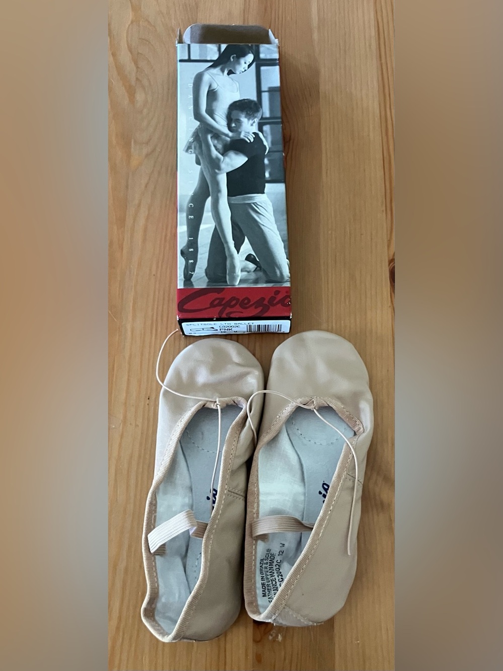 NEW Kids Capezio SplitSole Beige Ballet Slippers CG2002 Size 12W